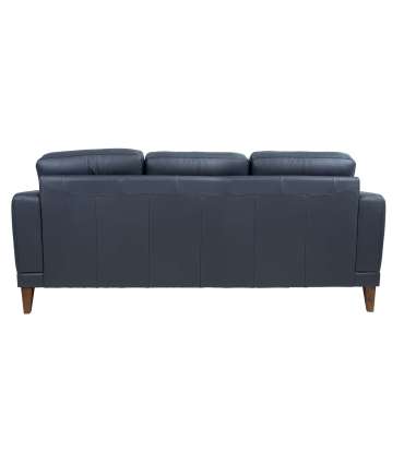 Diivan BARTEK 3-kohaline 209,5x96xH92cm, sinakasmust nahk