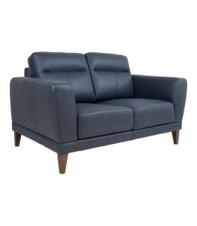 Diivan BARTEK 2-kohaline 153,5x96xH92cm, sinakasmust nahk