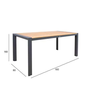 Laud TAMPERE 160x80xH75cm, tiik