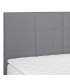 Kontinentaalvoodi LEVI 120x200cm, madratsiga, hall, 123x210xH114,5cm