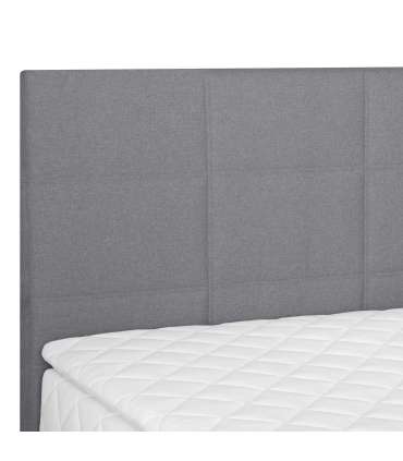 Kontinentaalvoodi LEVI 120x200cm, madratsiga, hall, 123x210xH114,5cm