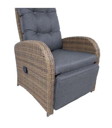 Tugitool MOOR recliner, pruun