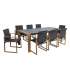 Aiamööblikomplekt DUISBURG laud ja 8 too