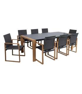 Aiamööblikomplekt DUISBURG laud ja 8 tooli