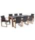 Aiamööblikomplekt DUISBURG laud ja 8 tooli