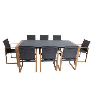 Aiamööblikomplekt DUISBURG laud ja 8 too