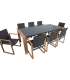 Aiamööblikomplekt DUISBURG laud ja 8 too