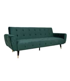 Диван-кровать FALUN 214x83xH82см, зелёный бархат