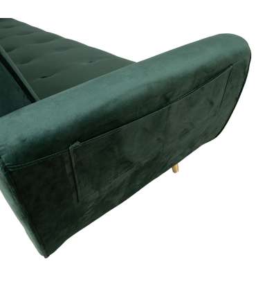 Diivanvoodi FALUN 214x83xH82cm, roheline samet