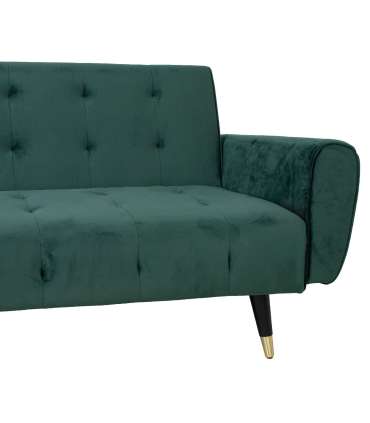 Диван-кровать FALUN 214x83xH82см, зелёный бархат