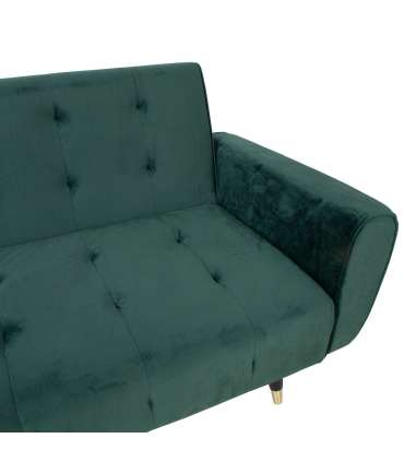 Diivanvoodi FALUN 214x83xH82cm, roheline samet