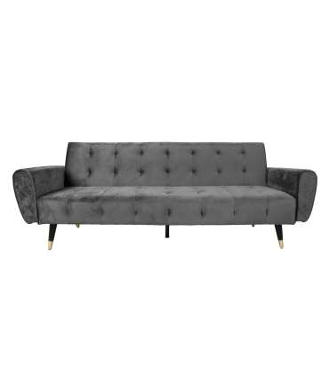 Диван-кровать FALUN 214x83xH82см, серый бархат