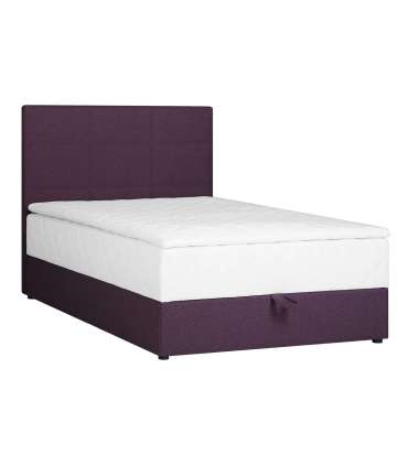 Kontinentaalvoodi LEVI 120x200cm, madratsiga, tumeroosa, 123x210xH114,5cm