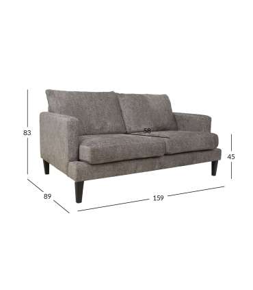 Diivan LINELL 2-kohaline, hallikas pruun