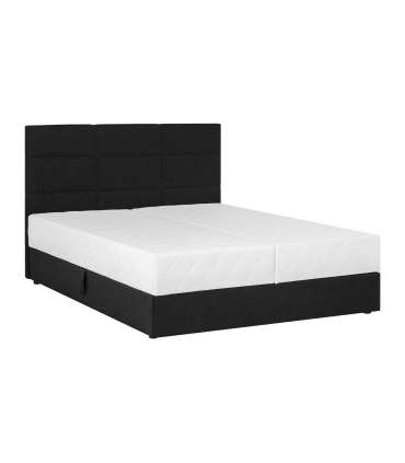 Kontinentaalvoodi LEIKO 160x200cm, must