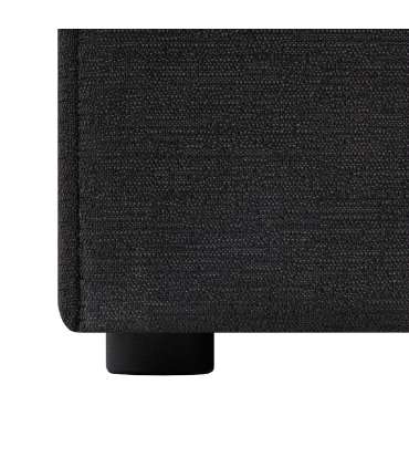 Kontinentaalvoodi LEIKO 160x200cm, must