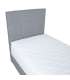Континентальная кровать LEVI 90x200см, с матрасом, серый