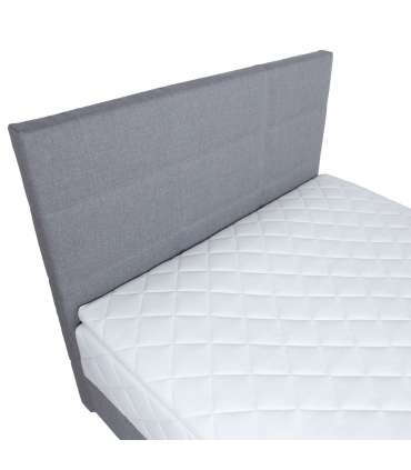 Континентальная кровать LEVI 140x200см, с матрасом, серый