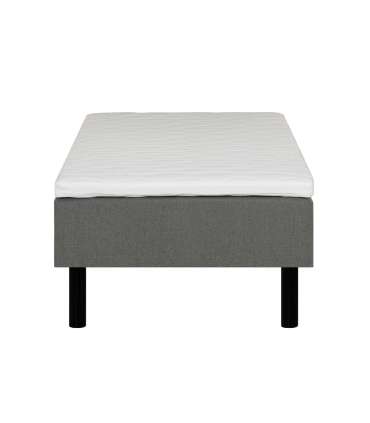 Kušett LANDE 90x200cm, hall, 90x200xH54cm, 7-tsooniline pocket-vedrustus