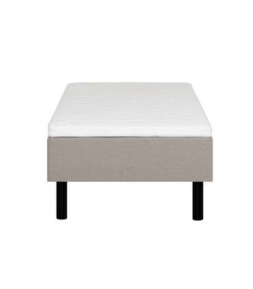 Kušett LANDE 90x200cm, beež, 90x200xH54cm, 7-tsooniline pocket-vedrustus