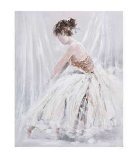 Õlimaal 80x100cm, naine valges kleidis