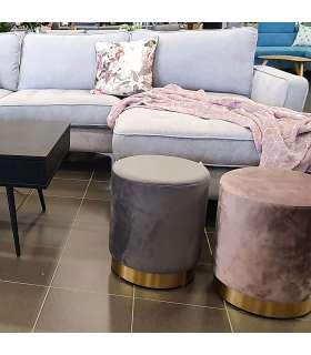 Пуф LA PERLA D35xH42см, материал покрытия: бархатная ткань, цвет: старо-розовый