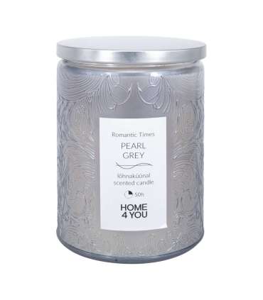 Klaasküünal ROMANTIC TIMES H11cm, pärlhall, vanilje ja kaneel