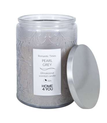 Klaasküünal ROMANTIC TIMES H11cm, pärlhall, vanilje ja kaneel