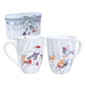 Kruusid MIA SNOW H10,5cm 340ml, 2tk kinkekarbis