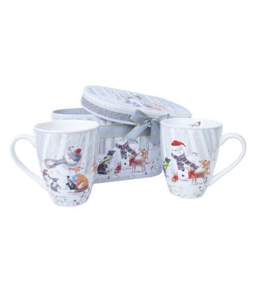 Kruusid MIA SNOW H10,5cm 340ml, 2tk kinkekarbis