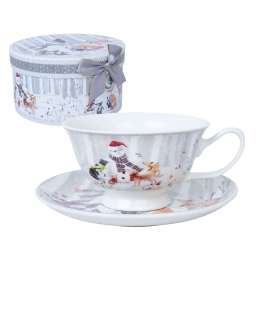 Tass/alustaldrik MIA SNOW 180ml kinkekarbis