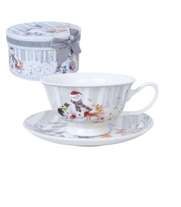 Tass/alustaldrik MIA SNOW 180ml kinkekar