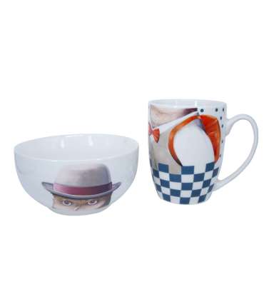 Kruus+kauss POPPY komplekt, mix