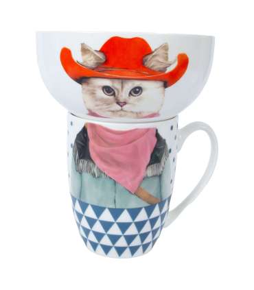 Kruus+kauss POPPY komplekt, mix