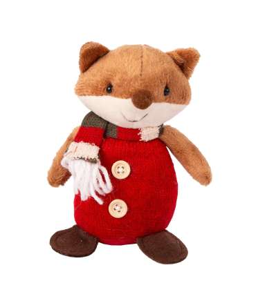 Rebane REMY punase kampsuniga H17cm