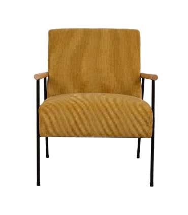 Tugitool JADE 63x75,5xH85,5cm, kollane