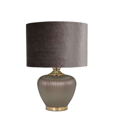 Laualamp LUXO H52cm, taupe/kuld