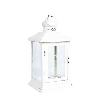 Latern DEIA 13x13xH27cm, valge