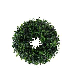 Pärg BUXUS GREENLAND D15cm, roheline kunstlill
