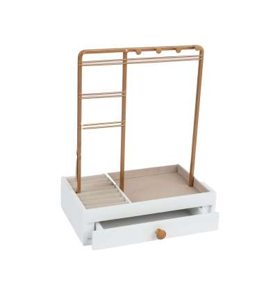 Ehete hoidja LARA H26cm, sahtliga, valge