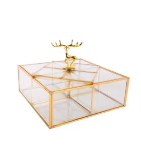 Laegas BERYL 18x18xH6cm, kuldne