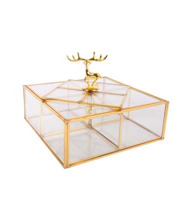 Laegas BERYL 18x18xH6cm, kuldne