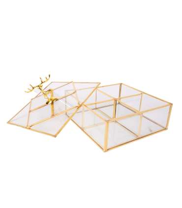 Laegas BERYL 18x18xH6cm, kuldne