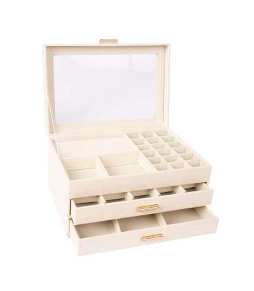 Ehtekarp SEZANE 26,5x18xH13,5cm, valge