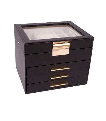 Ehtekarp SEZANE 22x18xH17,5cm, must