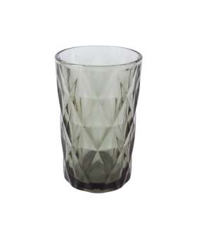 Joogiklaas kõrge CORAL 350ml, D8xH12cm, tumehall