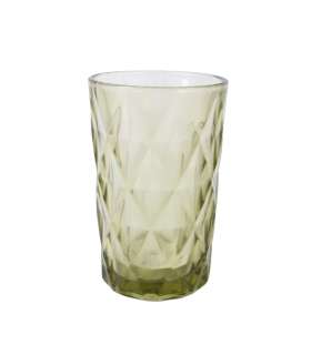 Joogiklaas kõrge CORAL 350ml, D8xH12cm, roheline