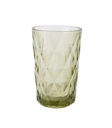 Joogiklaas kõrge CORAL 350ml, D8xH12cm, roheline