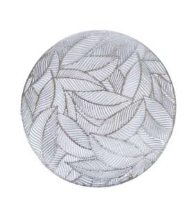 Lauamatt ROUND LEAF D38cm, hõbe
