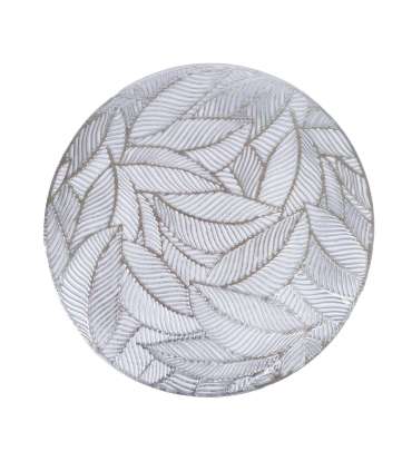 Lauamatt ROUND LEAF D38cm, hõbe